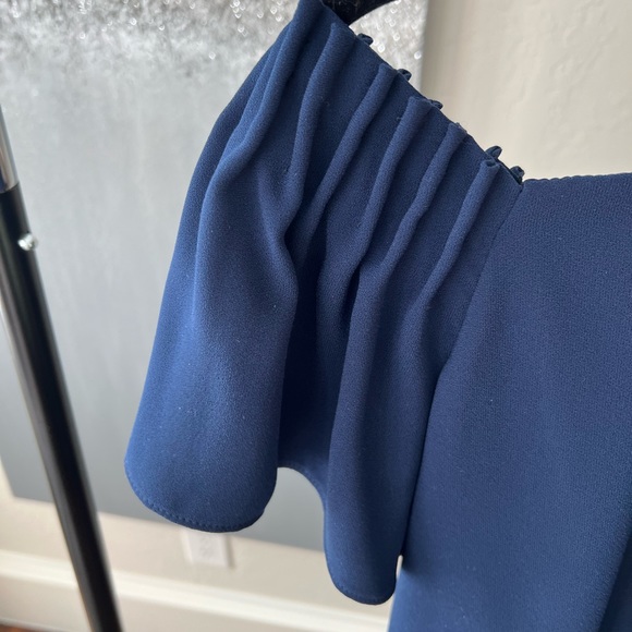 Trina Turk Exceptional Indigo Off-Shoulder Dress Size M - Worn Once! - Picture 5 of 12